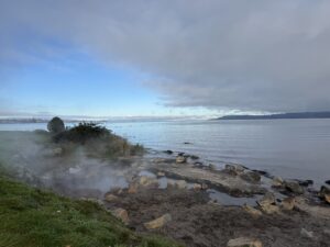 Taupō’s hot water beach