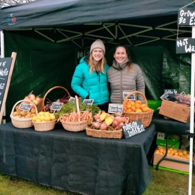 Our Stall at the mnarket